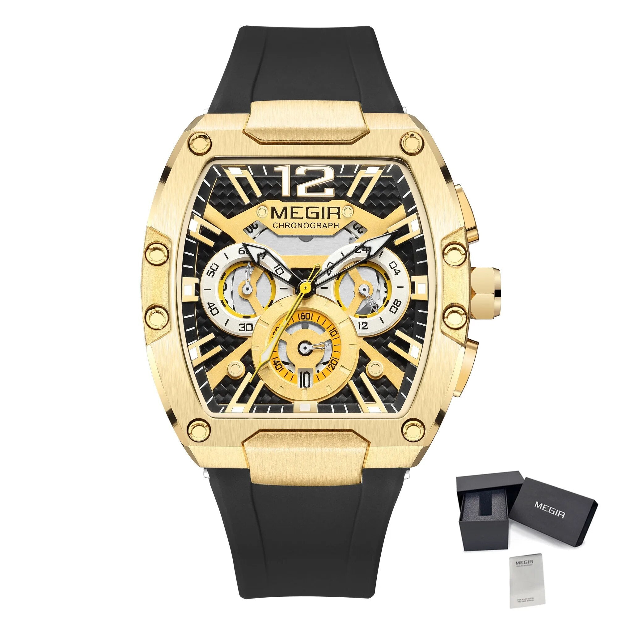 Montre Homme MEGIR Chronographe Sport  Étanche