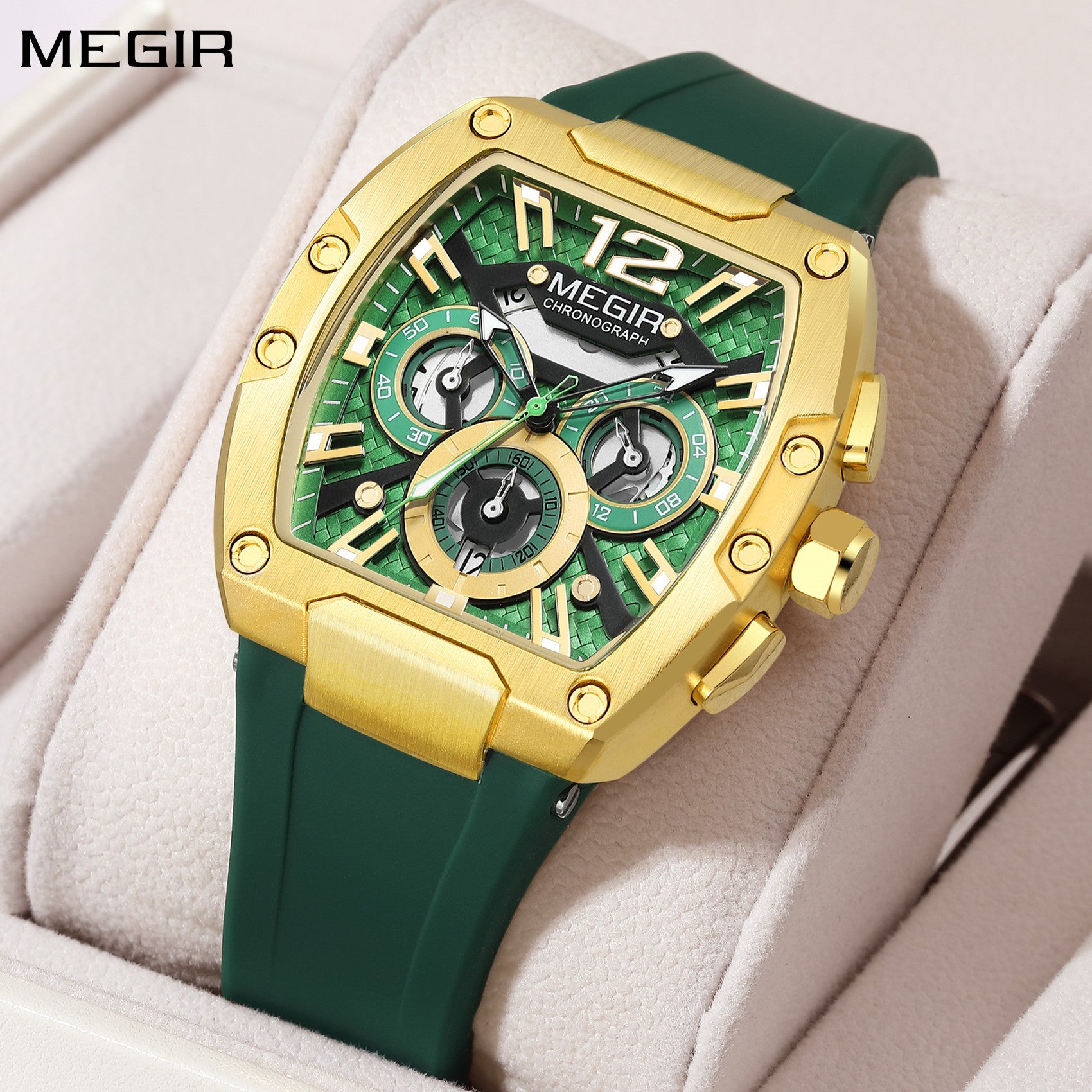 Montre Homme MEGIR Chronographe Sport  Étanche