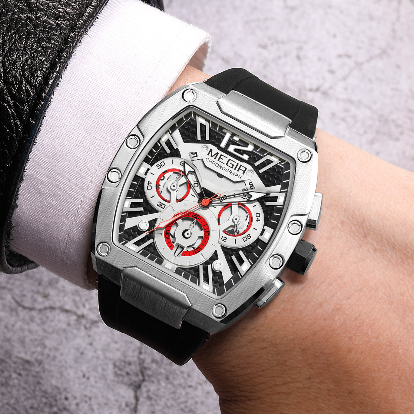 Montre Homme MEGIR Chronographe Sport  Étanche