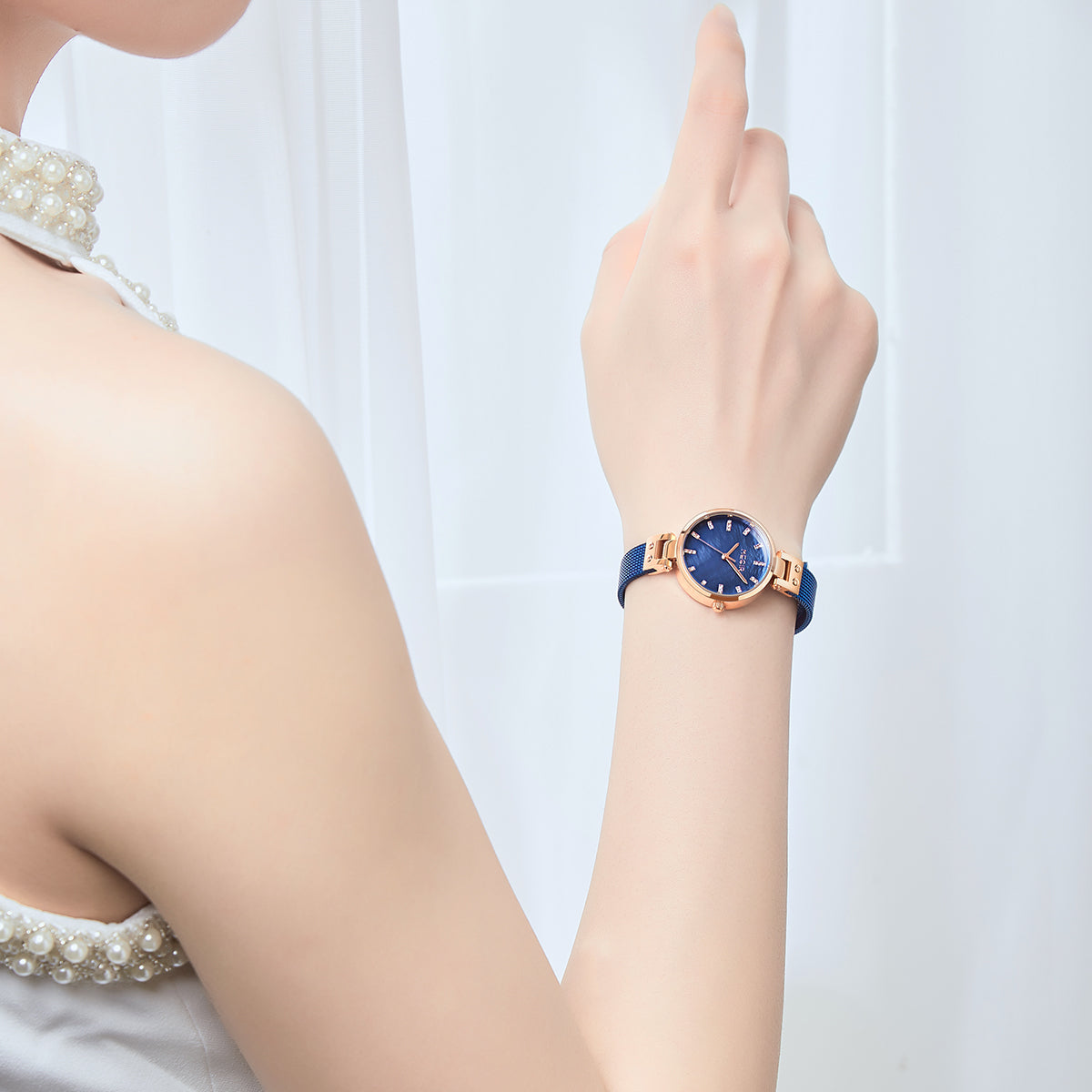 Montres MEGIR pour femmes, montre-bracelet de marque tendance pour dames, étanche, à quartz, de luxe
