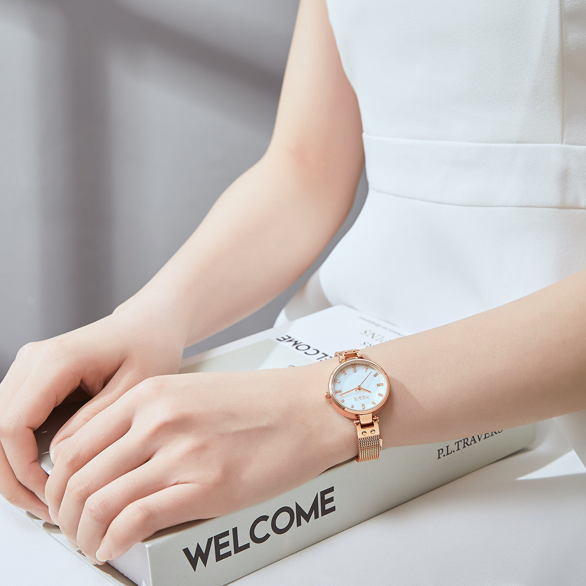 Montres MEGIR pour femmes, montre-bracelet de marque tendance pour dames, étanche, à quartz, de luxe