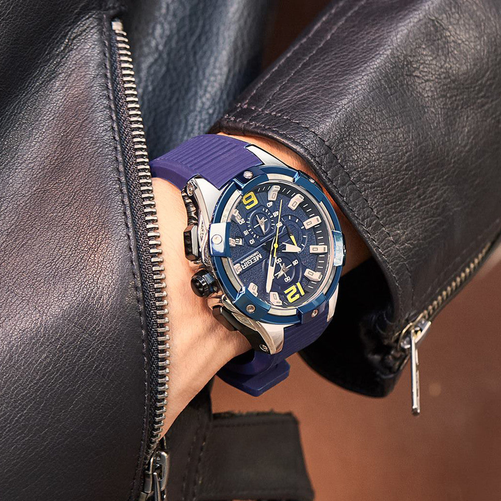 MEGIR Men's Chronograph Original Top Luxury Sports Military Watches for Men Date Luminous Wristwatches Clock Relogio Masculino-1