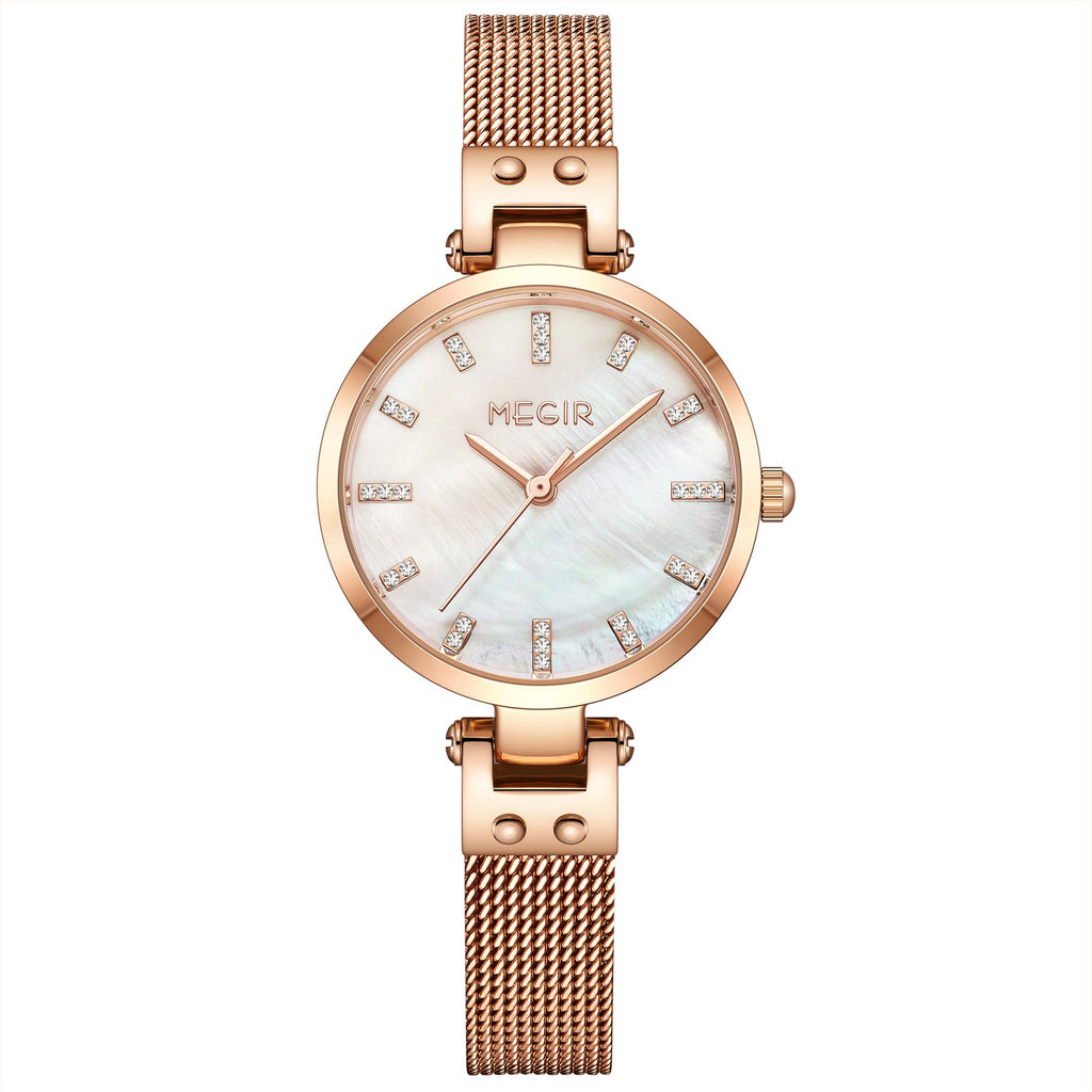 Montres MEGIR pour femmes, montre-bracelet de marque tendance pour dames, étanche, à quartz, de luxe